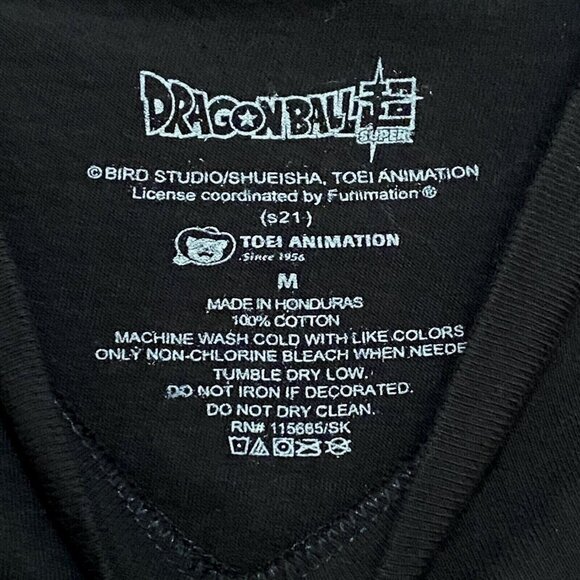 Dragon Ball Z Goku Eating T-Shirt M Black Japanese Anime Manga Martial Arts - Picture 4 of 4